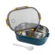 FOOD CONTAINER WITH PARTITION 900ML (BLUE COLOR)
