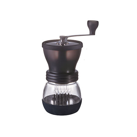 HARIO CERAMIC COFFEE MILL SKERTON+ NEW DESIGN BOTTOM GLASS