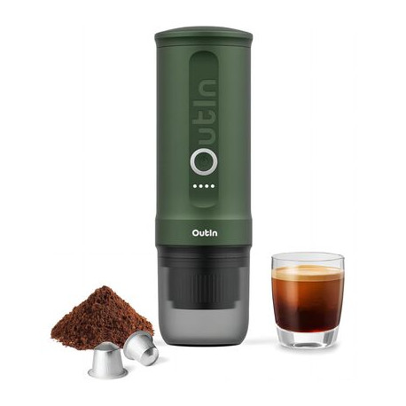 OUTIN NANO PORTABLE ESPRESSO COFFEE MACHINE FOREST GREEN 