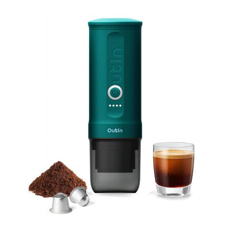 OUTIN NANO PORTABLE ESPRESSO COFFEE MACHINE OUTIN TEAL