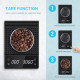 COFFEE SCALE WITH SILICONE MAT AND TIMER FUNCTION (BATTERY 3xAAA) 