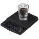 COFFEE SCALE WITH SILICONE MAT AND TIMER FUNCTION (LITHIUM BATTERY USB CHARGE) 