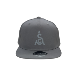 ΚΑΠΕΛΟ SNAPBACK 100% ΒΑΜΒΑΚΙ SCA ΣΚΟΥΡΟ ΓΚΡΙ