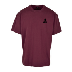 HEAVY OVERSIZED T-SHIRT SCA UNISEX CHERRY M