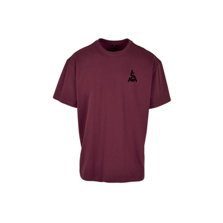 HEAVY OVERSIZED T-SHIRT SCA UNISEX CHERRY M